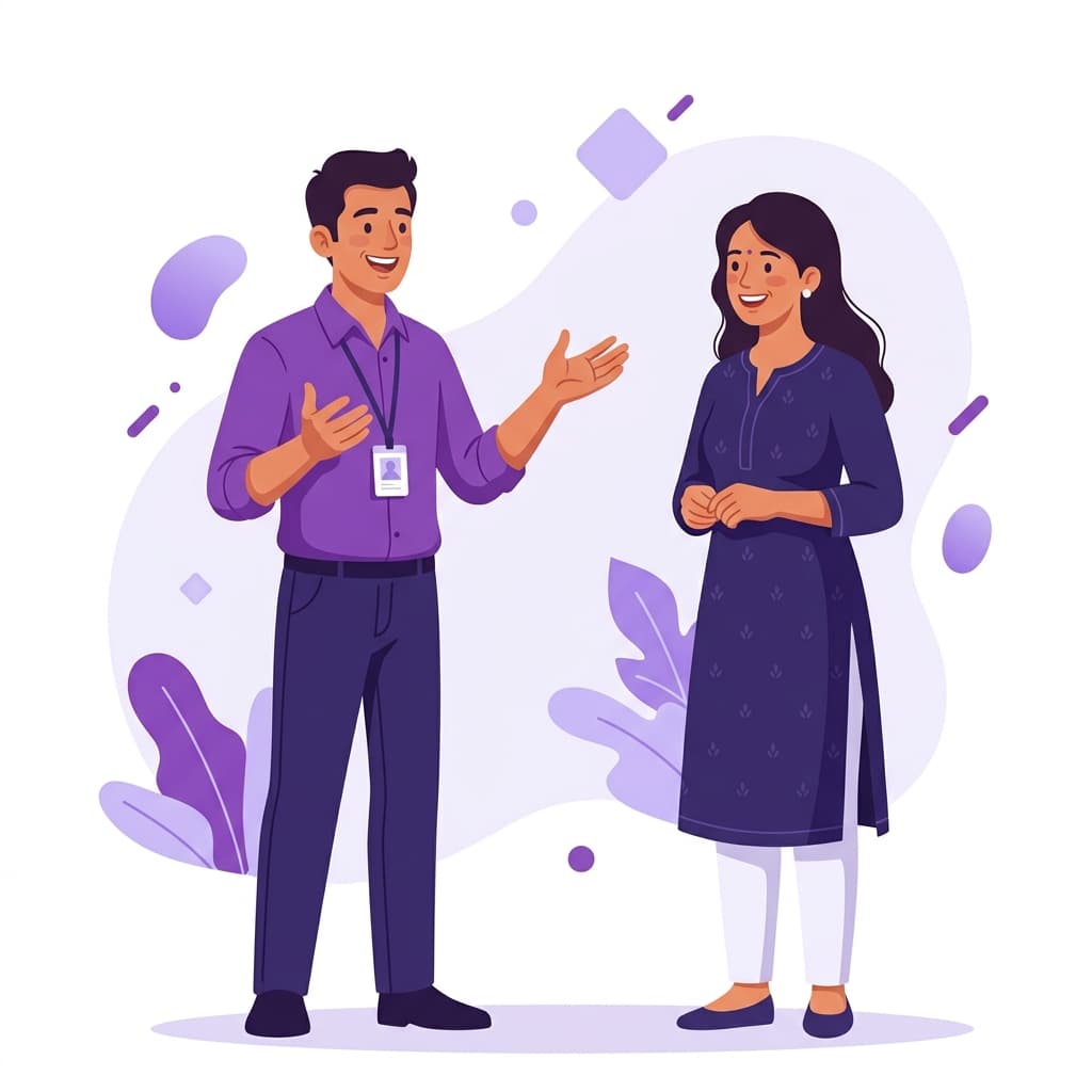 FlatMitra sales team explaining the platform to a new landlord